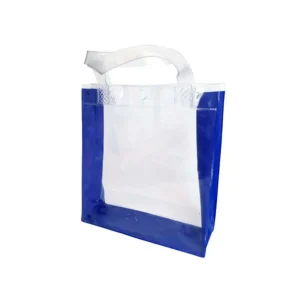 Ecobag Personalizada – Sacola PVC 25x11x11 Com Fundo e Botão Reutilizável Ecológica